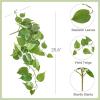 imageMkono Fake Hanging Plants 2pcs Artificial Plants for Home Decor Indoor Fake Vines Greenery for Bedroom Wall Living Room Bathroom Kitchen Office Christmas Decor PothosNo Flowerpot