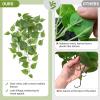 imageMkono Fake Hanging Plants 2pcs Artificial Plants for Home Decor Indoor Fake Vines Greenery for Bedroom Wall Living Room Bathroom Kitchen Office Christmas Decor PothosNo Flowerpot