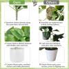 imageMkono Fake Hanging Plants with Ceramic Pot 25quot Realistic Artificial Plants for Home Decor Indoor Faux Green Leaf Plant with Modern White Planter for Desk Shelf Bathroom Decoration Pothos
