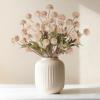 imageMkono Faux Flowers for Vase 10 Pcs 20quot Artificial Mums Flowers with Long Stems Fake Silk Chrysanthemum Flower for DIY Bouquets Centerpieces Home Decorations Floral Arrangement Table BeigeBeige