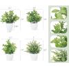 image:imageMkono 4 Packs Fake Plants Mini Artificial Greenery Potted Plants Faux Eucalyptus for Spring Decor Home Indoor Office Table Shelf Room Bathroom Farmhouse Decor