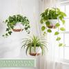 image:imageMkono Set of 310 Inch Hanging Planters for Indoor Plants with Self Watering Outdoor Hanging Plant Pot with Macrame Plant Hangers 2 Kinds Hanging Basket for Garden Home Ceiling Window Decor