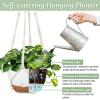 image:imageMkono Set of 310 Inch Hanging Planters for Indoor Plants with Self Watering Outdoor Hanging Plant Pot with Macrame Plant Hangers 2 Kinds Hanging Basket for Garden Home Ceiling Window Decor