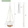 image:imageMkono Set of 310 Inch Hanging Planters for Indoor Plants with Self Watering Outdoor Hanging Plant Pot with Macrame Plant Hangers 2 Kinds Hanging Basket for Garden Home Ceiling Window Decor