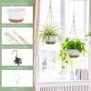 image:imageMkono Set of 310 Inch Hanging Planters for Indoor Plants with Self Watering Outdoor Hanging Plant Pot with Macrame Plant Hangers 2 Kinds Hanging Basket for Garden Home Ceiling Window Decor