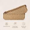 image:imageMkono Small Woven Basket for Organizing 2 Pack Paper Rope Baskets Decorative Storage Bins with Handle Cute Wicker Countertop Container Organizer for Shelves Living Room Bedroom Home Decor