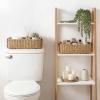 image:imageMkono Small Woven Basket for Organizing 2 Pack Paper Rope Baskets Decorative Storage Bins with Handle Cute Wicker Countertop Container Organizer for Shelves Living Room Bedroom Home Decor