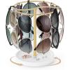 image:imageMkono 360 Rotating Sunglasses Organizer Eyeglasses Holder Stand Metal Frame with Wood Base Tray Storage Display Rack for up to 12 Pairs of Eyewear for Table Dresser Desk Bedroom