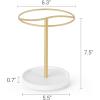 image:imageMkono 360 Rotating Sunglasses Organizer Eyeglasses Holder Stand Metal Frame with Wood Base Tray Storage Display Rack for up to 12 Pairs of Eyewear for Table Dresser Desk Bedroom
