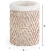 image:imageMkono Glasses Holder for Nightstand Rattan Protective Glasses Stand for Glass Eyeglass Organizer Holder for Desk TableWhite