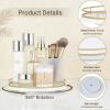 image:imageMkono Makeup Perfume Organizer Tray 360 Degree Rotating Lazy Susan Skincare Lotion Organizer Spinning Cosmetics Storage Display for Desk Countertop Bathroom Dresser Vanity Bedroom