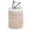 image:imageMkono Glasses Holder for Nightstand Rattan Protective Glasses Stand for Glass Eyeglass Organizer Holder for Desk TableWhite
