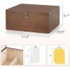 image:imageMkono Trading Card Storage Box Holds 1800 Cards with 10 Colorful Dividers amp 3 Card Supporters 3 Row Wooden Commander Deck Case Holder Organizer Fits for MTG YGO TCG PTCG and Sport Cards