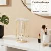 image:imageMkono Necklace Holder Metal Jewelry Display Stand Necklace Organizer with 22 Hooks for Storage and Hanging Bracelet Keychain Home Room Decor for WomenWhiteWhite