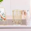 image:imageMkono Necklace Holder Metal Jewelry Display Stand Necklace Organizer with 22 Hooks for Storage and Hanging Bracelet Keychain Home Room Decor for WomenWhiteGold