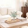 image:imageMkono Artificial Eucalyptus Stems in Glass Vase Fake Plants for Home Decor Coffee Table Centerpieces Bathroom Farmhouse Office Entryway Greenery Decorations