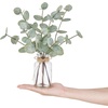 image:imageMkono Artificial Eucalyptus Stems in Glass Vase Fake Plants for Home Decor Coffee Table Centerpieces Bathroom Farmhouse Office Entryway Greenery Decorations