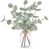 image:imageMkono Artificial Eucalyptus Stems in Glass Vase Fake Plants for Home Decor Coffee Table Centerpieces Bathroom Farmhouse Office Entryway Greenery Decorations
