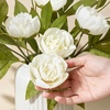 image:imageMkono 6 Pcs Peony Artificial Flowers 27 Faux Flowers for Vase Silk Flower Bouquet with Stems Fake Floral Arrangements Dining Table Centerpieces for Home Kitchen Party Decor