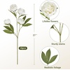 image:imageMkono 6 Pcs Peony Artificial Flowers 27 Faux Flowers for Vase Silk Flower Bouquet with Stems Fake Floral Arrangements Dining Table Centerpieces for Home Kitchen Party Decor