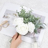 image:imageMkono Fake Flowers in Vase Artificial Flowers Centerpieces Coffee Table Decor Faux Flowers Arrangement for Home Decor Indoor Floral Bouquet for Bathroom Dining Kitchen