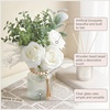 image:imageMkono Fake Flowers in Vase Artificial Flowers Centerpieces Coffee Table Decor Faux Flowers Arrangement for Home Decor Indoor Floral Bouquet for Bathroom Dining Kitchen