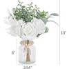 image:imageMkono Fake Flowers in Vase Artificial Flowers Centerpieces Coffee Table Decor Faux Flowers Arrangement for Home Decor Indoor Floral Bouquet for Bathroom Dining Kitchen
