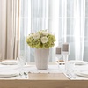image:imageMkono Peonies Artificial Flowers 2 Packs 13 Stems Faux Peony Flowers Real Touch Fake Silk Bouquet for Arrangements Dining Table Centerpieces for Kitchen Bridal Wedding Party 2 Mixed WhiteNew Green