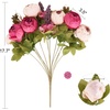 image:imageMkono Peonies Artificial Flowers 2 Packs 13 Stems Faux Peony Flowers Real Touch Fake Silk Bouquet for Arrangements Dining Table Centerpieces for Kitchen Bridal Wedding Party 2 Mixed WhiteDark Pink