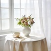 image:imageMkono Peonies Artificial Flowers 2 Packs 13 Stems Faux Peony Flowers Real Touch Fake Silk Bouquet for Arrangements Dining Table Centerpieces for Kitchen Bridal Wedding Party 2 Mixed WhiteMixed White