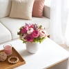 image:imageMkono Peonies Artificial Flowers 2 Packs 13 Stems Faux Peony Flowers Real Touch Fake Silk Bouquet for Arrangements Dining Table Centerpieces for Kitchen Bridal Wedding Party 2 Mixed WhiteDark Pink