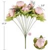 image:imageMkono Peonies Artificial Flowers 2 Packs 13 Stems Faux Peony Flowers Real Touch Fake Silk Bouquet for Arrangements Dining Table Centerpieces for Kitchen Bridal Wedding Party 2 Mixed WhiteSpring Light Pink