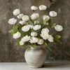 image:imageMkono 6 Pcs Peony Artificial Flowers 27 Faux Flowers for Vase Silk Flower Bouquet with Stems Fake Floral Arrangements Dining Table Centerpieces for Home Kitchen Party Decor
