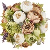 image:imageMkono Peonies Artificial Flowers 2 Packs 13 Stems Faux Peony Flowers Real Touch Fake Silk Bouquet for Arrangements Dining Table Centerpieces for Kitchen Bridal Wedding Party 2 Mixed WhiteMixed White