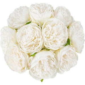 image:imageMkono Peony Artificial Flowers 2 Packs 10 Heads Fake Peonies Flowers with Stems Real Touch Faux Silk Floral Arrangements for Home Table Decoration Party Bride Bouquet Wedding Gifts
