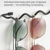 image:imageMkono 2 Pack Sunglasses Organizer Wall Mounted Sunglass Holder Modern Metal Eyeglass Storage Hanging Eyewear Display EntrywayBlack