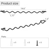 image:imageMkono 2 Pack Sunglasses Organizer Wall Mounted Sunglass Holder Modern Metal Eyeglass Storage Hanging Eyewear Display EntrywayBlack