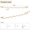 image:imageMkono 2 Pack Sunglasses Organizer Wall Mounted Sunglass Holder Modern Metal Eyeglass Storage Hanging Eyewear Display EntrywayGold