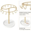 image:imageMkono Keychain Display Stand with Tray Metal Bracelet Holder Organizer with 14 Hooks Storage Keychains Hand Sanitizer for Vendor Table Counter Decor