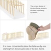 image:imageMkono Hat Organizer for Baseball Caps Hat Holder for 10 Baseball Caps Tabletop Hat Rack Stand Hat Storage Display Cap Organizer for Desk Closet Shelf Dresser Black SmallWhite