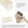 image:imageMkono Hat Organizer for Baseball Caps Hat Holder for 10 Baseball Caps Tabletop Hat Rack Stand Hat Storage Display Cap Organizer for Desk Closet Shelf Dresser Black SmallWhite