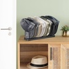 image:imageMkono Hat Organizer for Baseball Caps Hat Holder for 10 Baseball Caps Tabletop Hat Rack Stand Hat Storage Display Cap Organizer for Desk Closet Shelf Dresser Black SmallBlack
