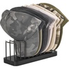 image:imageMkono Hat Organizer for Baseball Caps Hat Holder for 10 Baseball Caps Tabletop Hat Rack Stand Hat Storage Display Cap Organizer for Desk Closet Shelf Dresser Black SmallBlack