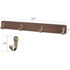 image:imageMkono Coffee Mug Holder Wall Mounted Rustic Coffee Mug Rack with 8 Hooks Metal Display Shelf Wooden Tea Cup Organizer Hanger for Kitchen Dining Room Cabinet Coffee BarSet of 2 BrownBrown