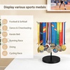 image:imageMkono Medal Hanger Display Metal Medal Holder Race Award Medals Display Stand for Running Sports Marathon Wrestling Taekwondo Wood and Iron Material 12x16 Inches BlackBlack