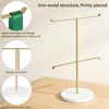 image:imageMkono Medal Hanger Display Metal Medal Holder Race Award Medals Display Stand for Running Sports Marathon Wrestling Taekwondo Wood and Iron Material 12x16 Inches BlackGold and white