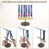image:imageMkono Medal Hanger Display Metal Medal Holder Race Award Medals Display Stand for Running Sports Marathon Wrestling Taekwondo Wood and Iron Material 12x16 Inches BlackBlack and walnut
