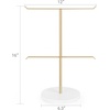 image:imageMkono Medal Hanger Display Metal Medal Holder Race Award Medals Display Stand for Running Sports Marathon Wrestling Taekwondo Wood and Iron Material 12x16 Inches BlackGold and white