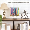 image:imageMkono Medal Hanger Display Metal Medal Holder Race Award Medals Display Stand for Running Sports Marathon Wrestling Taekwondo Wood and Iron Material 12x16 Inches BlackBlack and walnut