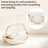 image:imageMkono Travel Jewelry Case Small WaterResistant PU Leather Jewelry Pouch Bags with Compartments for Storage Velvet Travel Jewelry Organizer for Bracelets Earrings Necklace Ring Gift for Women